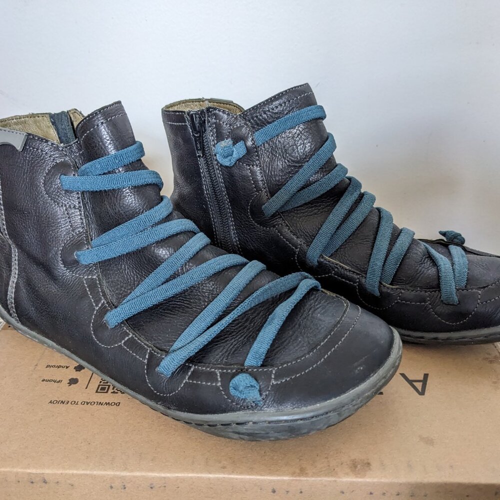 Camper Peu leather booties